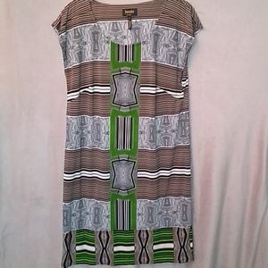 Laundry by Shelli Segal Geometric Midi Dress